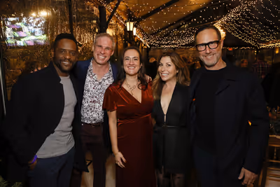 From left, Blair Underwood, Josh Clapper, Center Theatre Group Managing Director/CEO  Photo