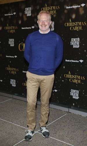Jesse Tyler Ferguson arrives for the opening night performance of ?A Christmas Carol? Photo