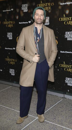 Matthew Morrison arrives for the opening night performance of ?A Christmas Carol? at  Photo