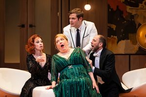 Lindsay Nicole Chambers, Kristine Nielsen, Doug Harris, and Patrick Richwood  Photo