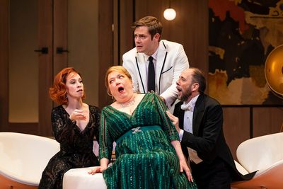 Lindsay Nicole Chambers, Kristine Nielsen, Doug Harris, and Patrick Richwood  Photo