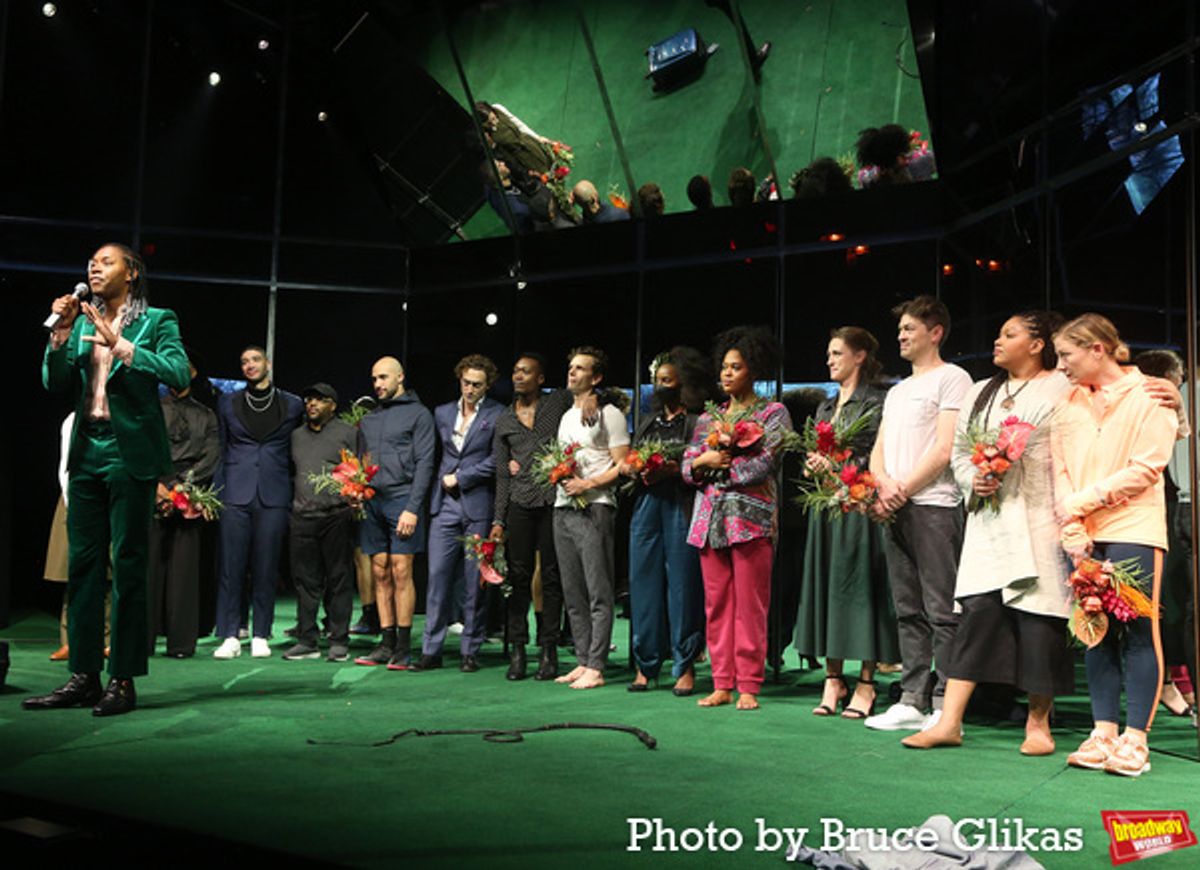 Jeremy O. Harris and the company at 