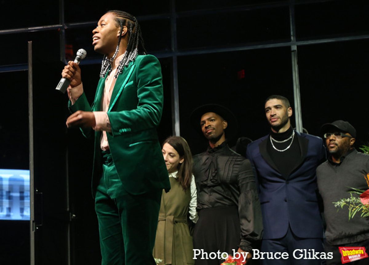 Jeremy O. Harris and the company at 