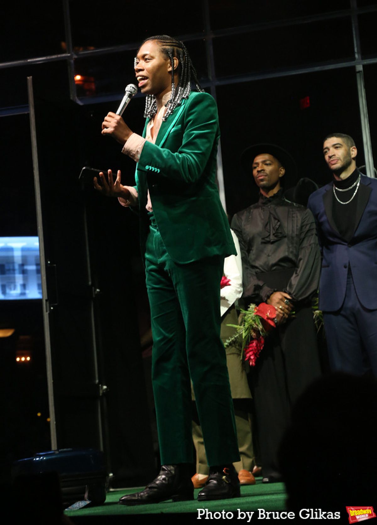 Jeremy O. Harris and the company at 