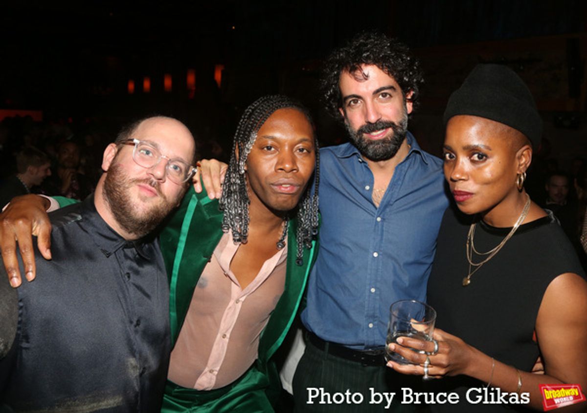 Producer Greg Nobile, Playwright Jeremy O. Harris, Arvand Khosravi and Janicza Bravo at 