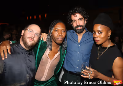 Producer Greg Nobile, Playwright Jeremy O. Harris, Arvand Khosravi and Janicza Bravo Photo