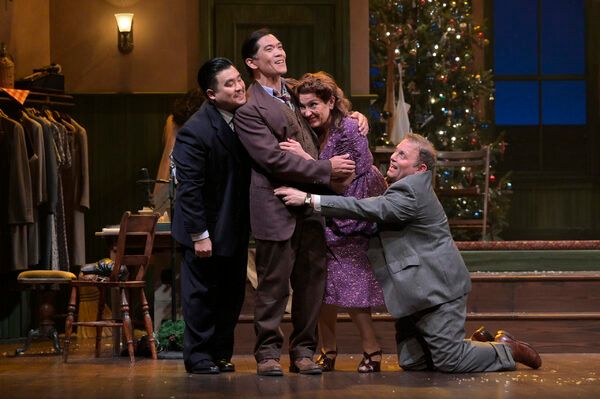 Moses Villarama (Center) (l to r: Phil Wong, Luisa Sermol, and Todd Cerveris Photo