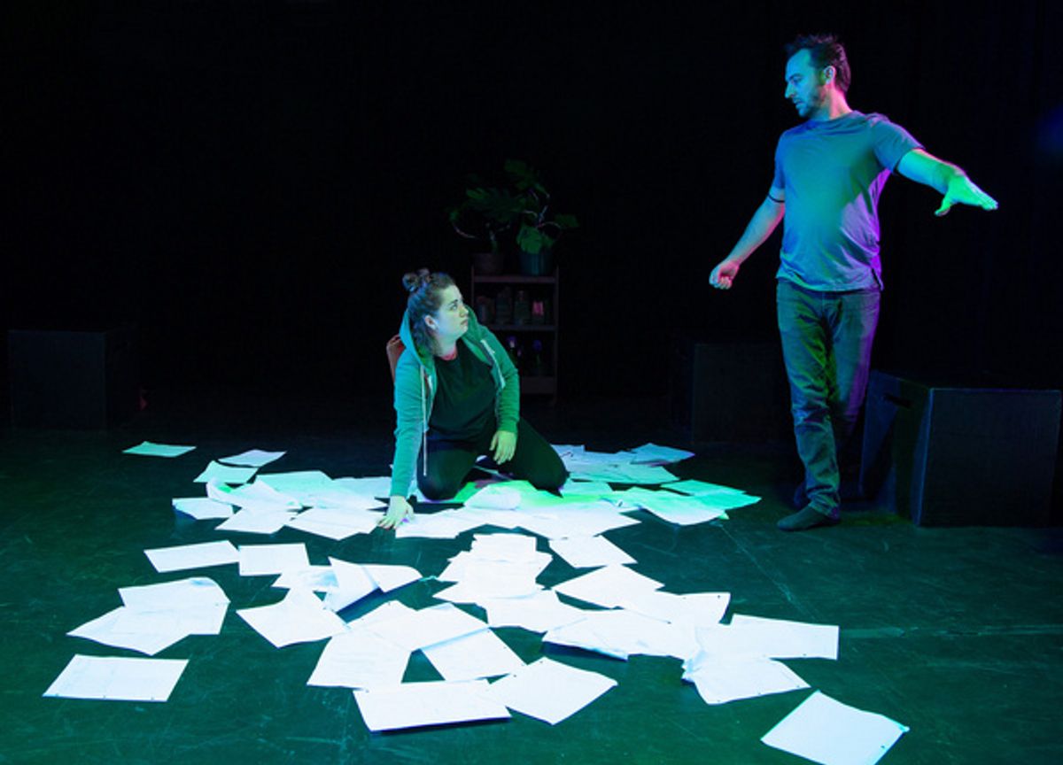 Claire Main & Collin McCollin at Photos: QUANTUM DEBT Begins Performances Off-Broadway