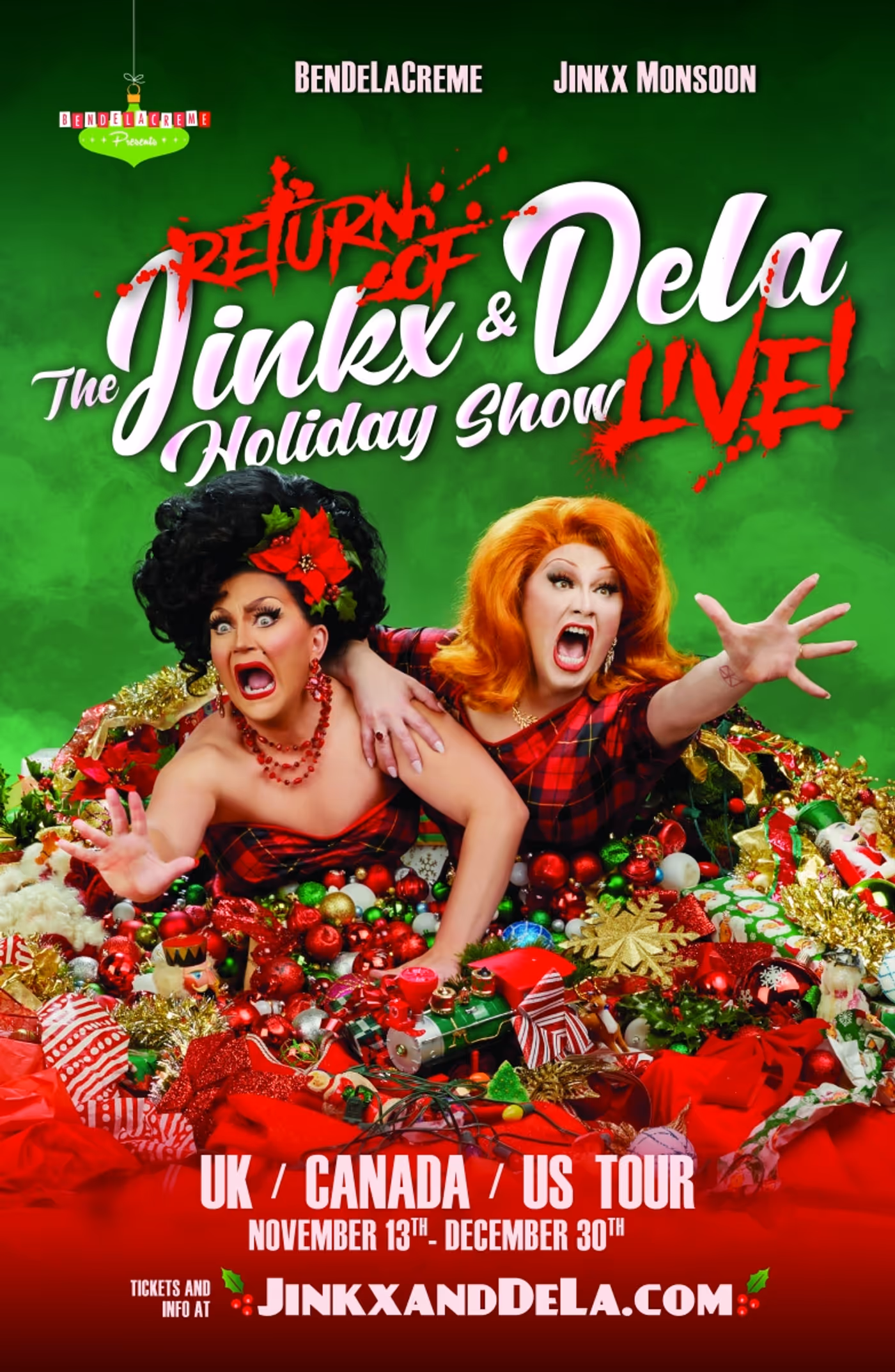Review: RETURN OF THE JINKX & DELA HOLIDAY SHOW, LIVE! at Town Hall by Guest Reviewers Michael Kaplan Nolan and Will Nolan  Image
