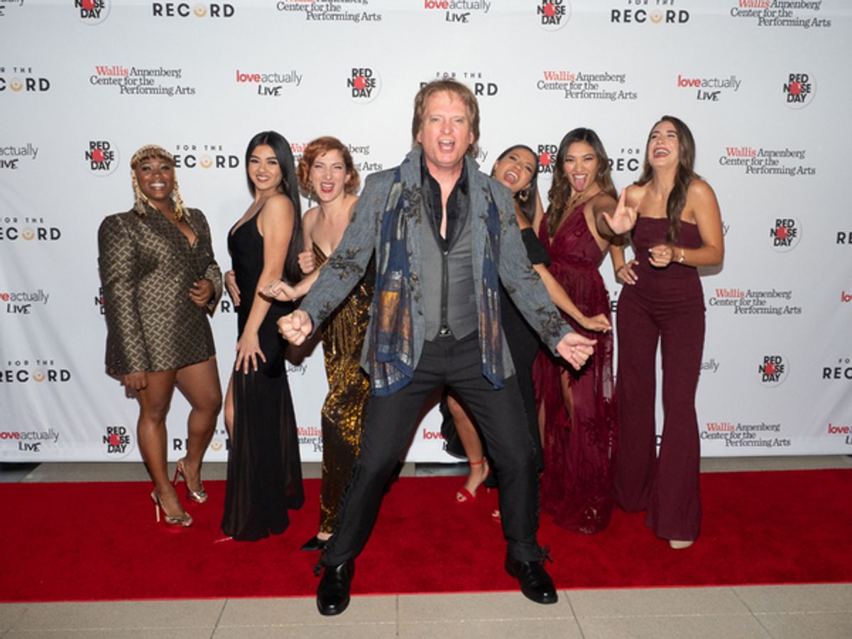 Rex Smith with Sha'Leah Nikole Stubblefield, Nina Nelson, Emily Lopez, Cheyenne Wells, Parissa Koo, and Gabriela Carrillo at 