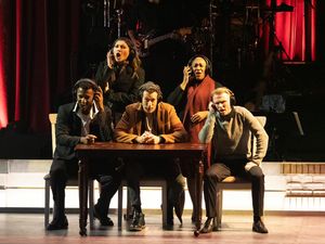 Darrell Morris Jr., Parissa Koo, Aaron Lazar, Sha'Leah Nikole Stubblefield, and Ian Ward @ BroadwayWorld Darrell Morris Jr., Parissa Koo, Aaron Lazar, Sha'Leah Nikole Stubblefield, and Ian W Photo