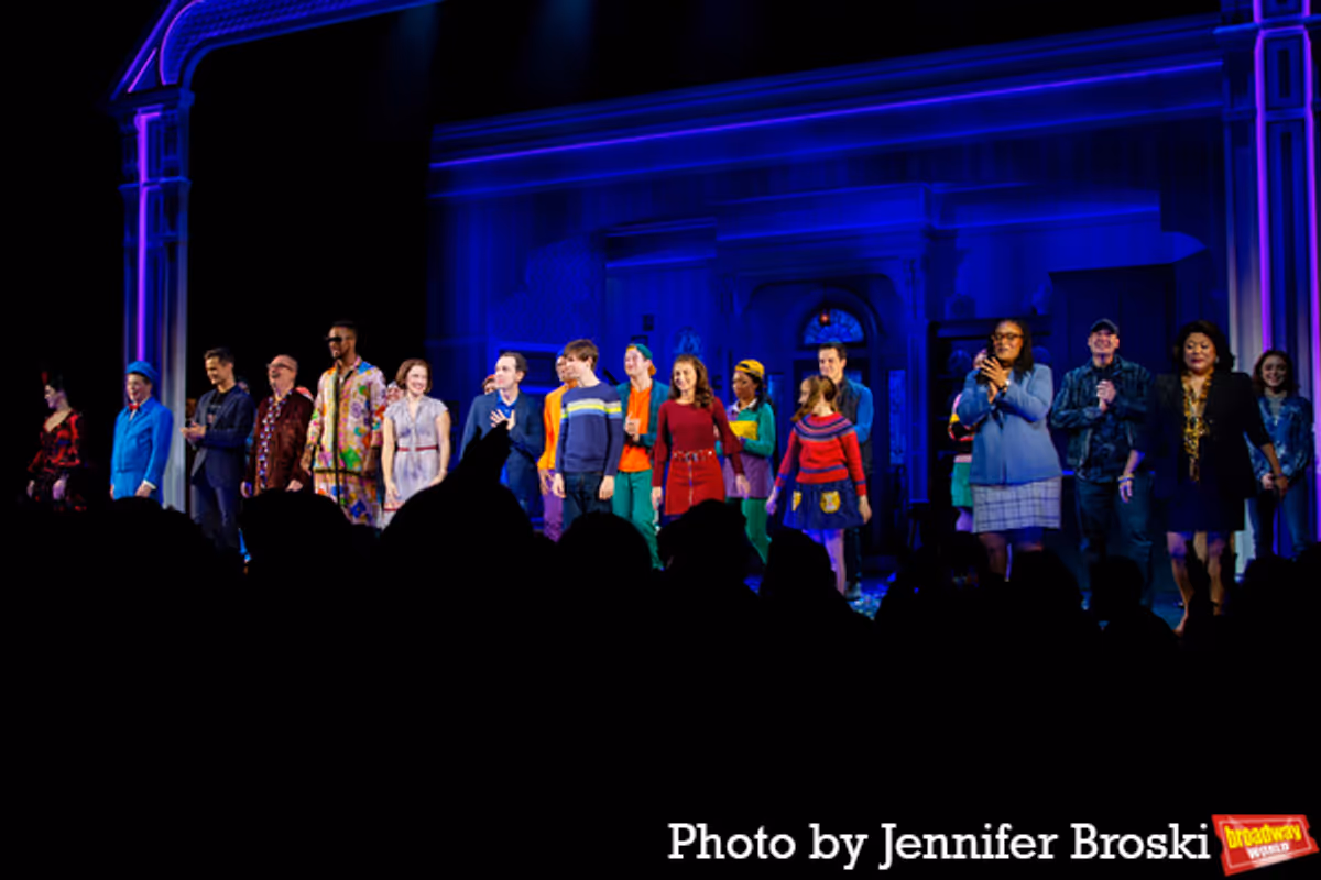 The cast of MRS. DOUBTFIRE at Photos: MRS. DOUBTFIRE Takes Opening Night Bows on Broadway