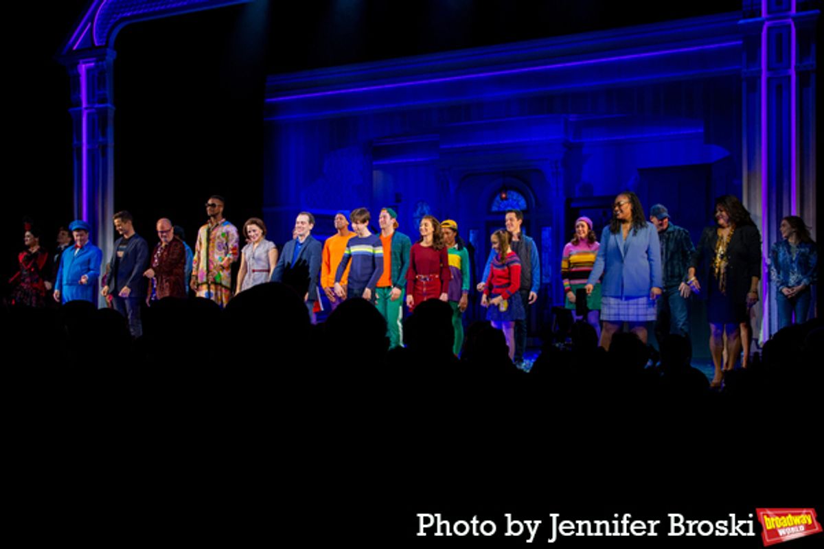 The cast of MRS. DOUBTFIRE at Photos: MRS. DOUBTFIRE Takes Opening Night Bows on Broadway