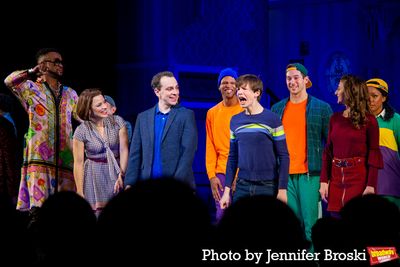 Brad Oscar, J. Harrison Ghee, Jenn Gambatese, Rob McClure, Jake Ryan Flynn, Analise S Photo
