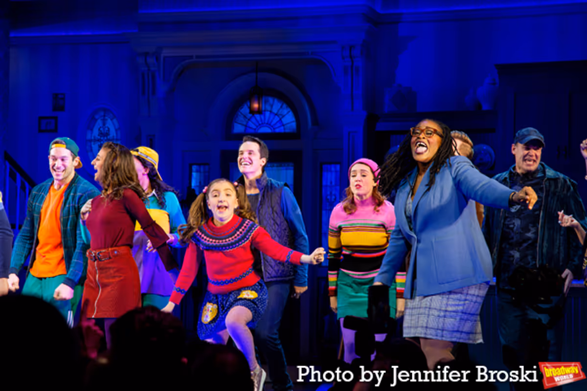 The cast of MRS. DOUBTFIRE at Photos: MRS. DOUBTFIRE Takes Opening Night Bows on Broadway