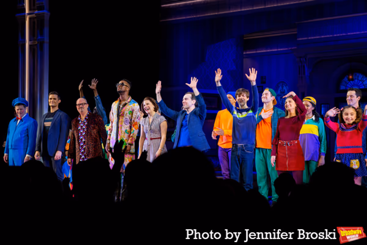 The cast of MRS. DOUBTFIRE at Photos: MRS. DOUBTFIRE Takes Opening Night Bows on Broadway