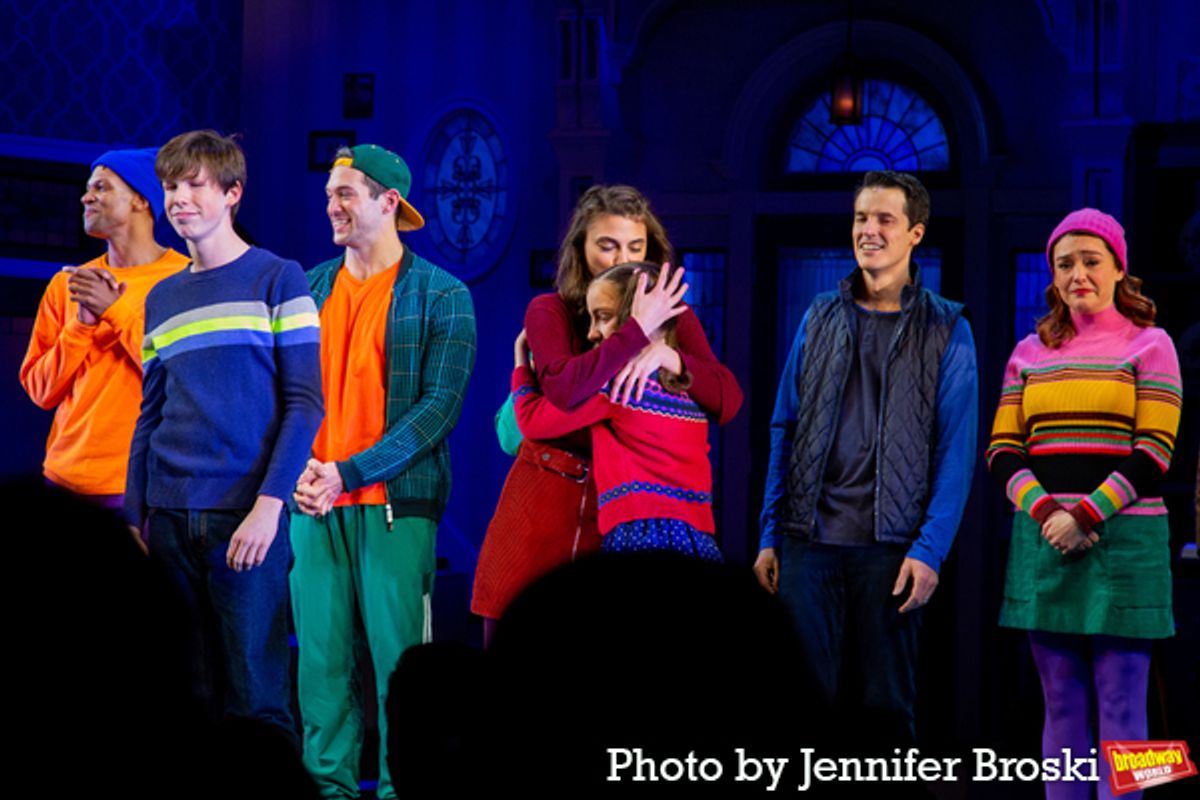 The cast of MRS. DOUBTFIRE at Photos: MRS. DOUBTFIRE Takes Opening Night Bows on Broadway