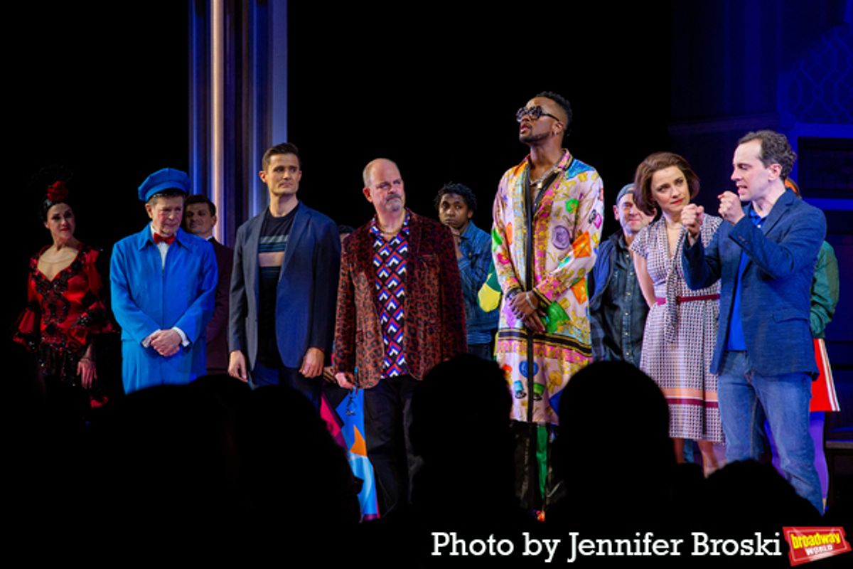 The cast of MRS. DOUBTFIRE at Photos: MRS. DOUBTFIRE Takes Opening Night Bows on Broadway
