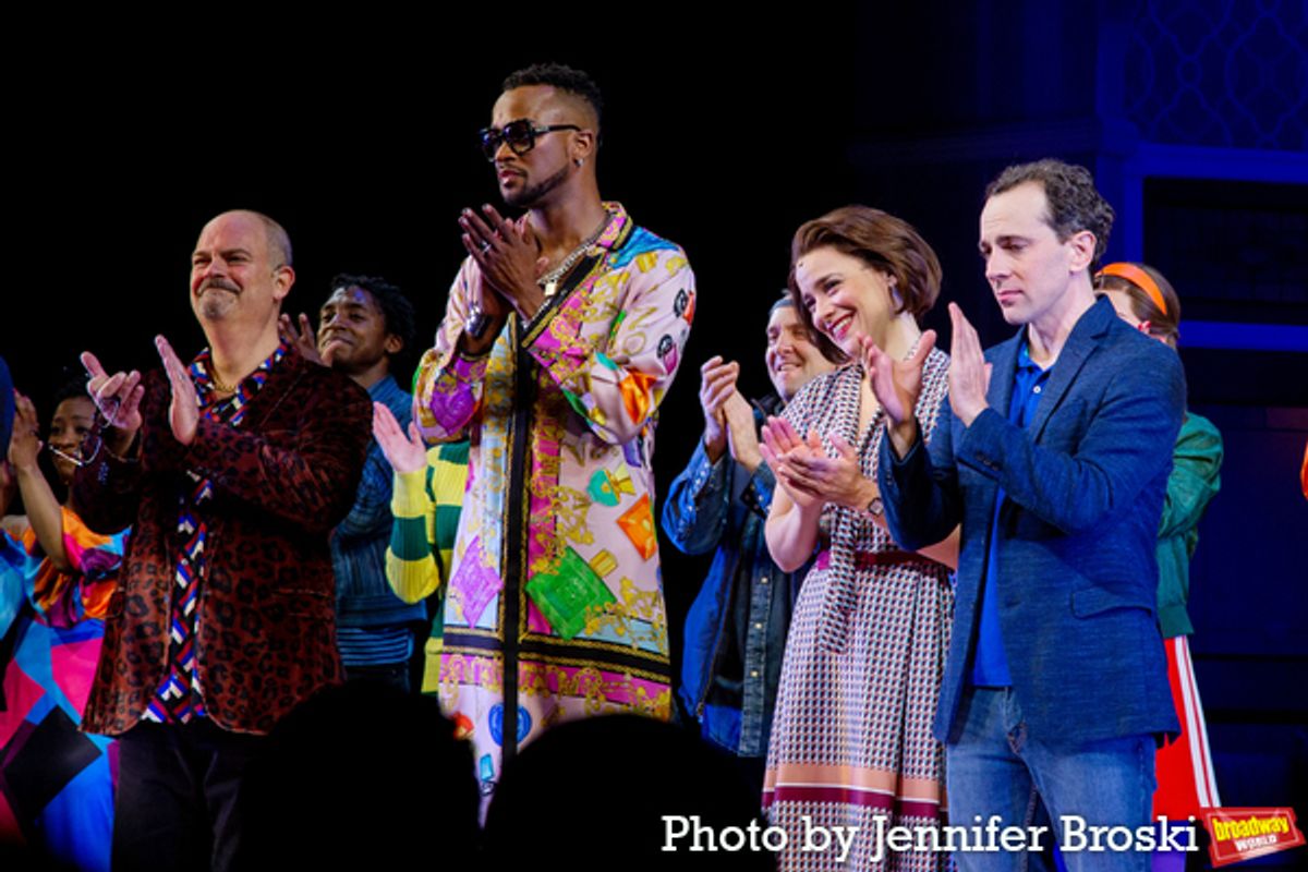 Brad Oscar, J. Harrison Ghee, Jenn Gambatese, Rob McClure at 