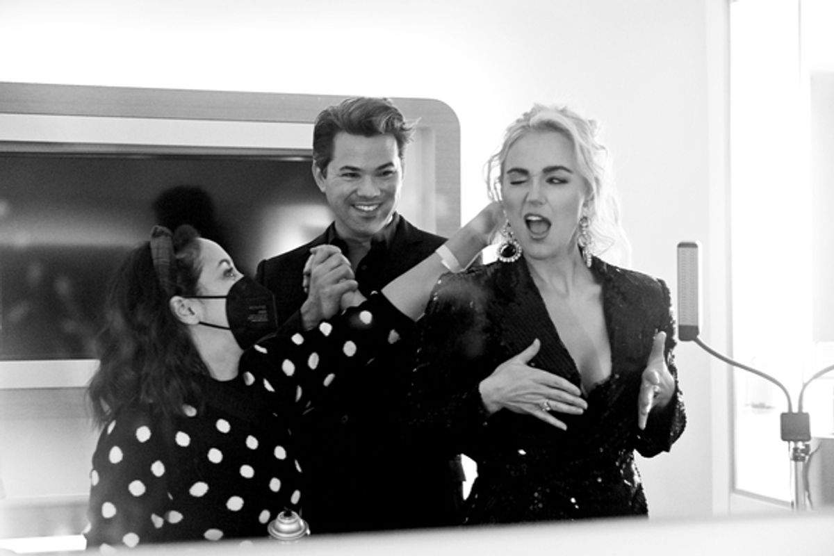 Andrew Rannells & Betsy Wolfe at 