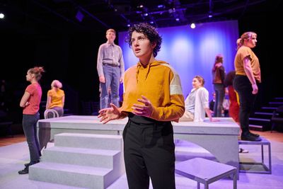 Angel Rivera and the Cast of THE LARAMIE PROJECT Photo