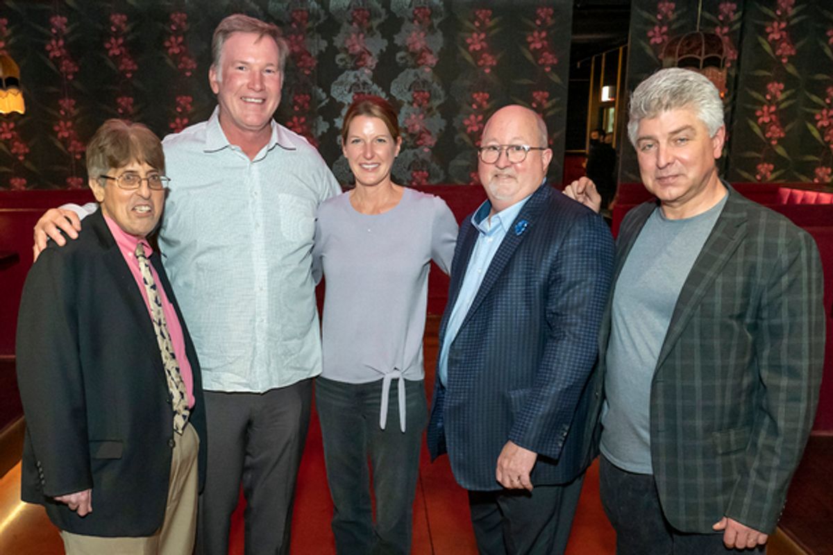 Harry Teinowitz, Jim Cornelison and Laura, Don Clark, Spike Manton at 