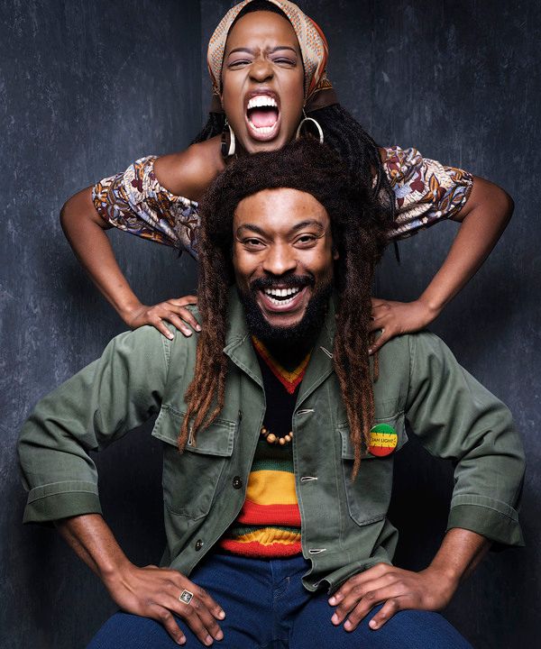 Gabrielle Brooks, Rita Marley and Arinze Kene Photo