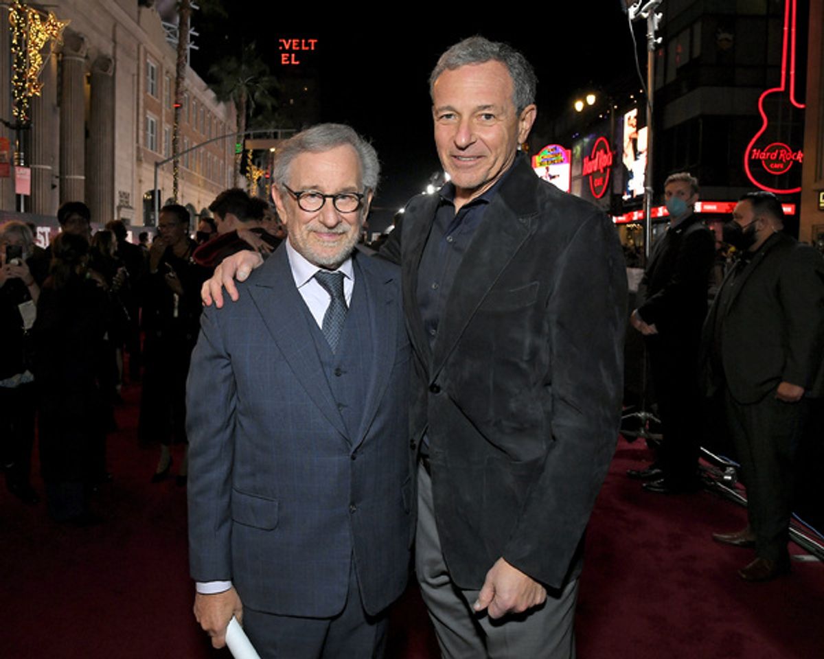 Director Steven Spielberg and Walt Disney Company Executive Chairman Bob Iger at 