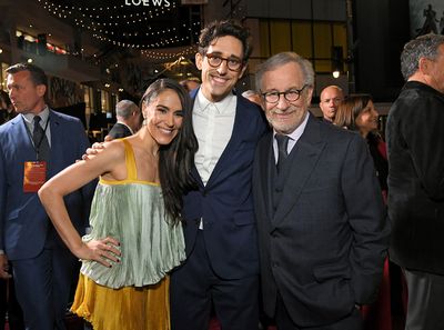 Choreographers Patricia Delgado, Justin Peck and Director Steven Spielberg  Photo