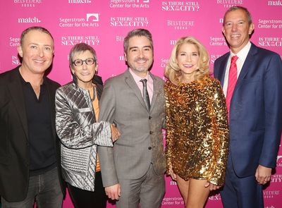 Marc Johnston, Robyn Goodman, Josh Fiedler, Candace Bushnell and Alex Fraser  Photo