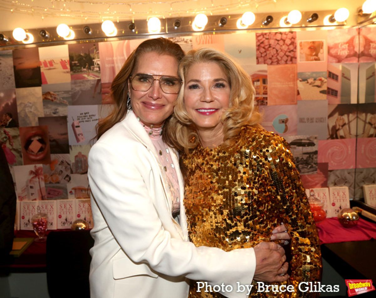 Brooke Shields and Candace Bushnell  at 