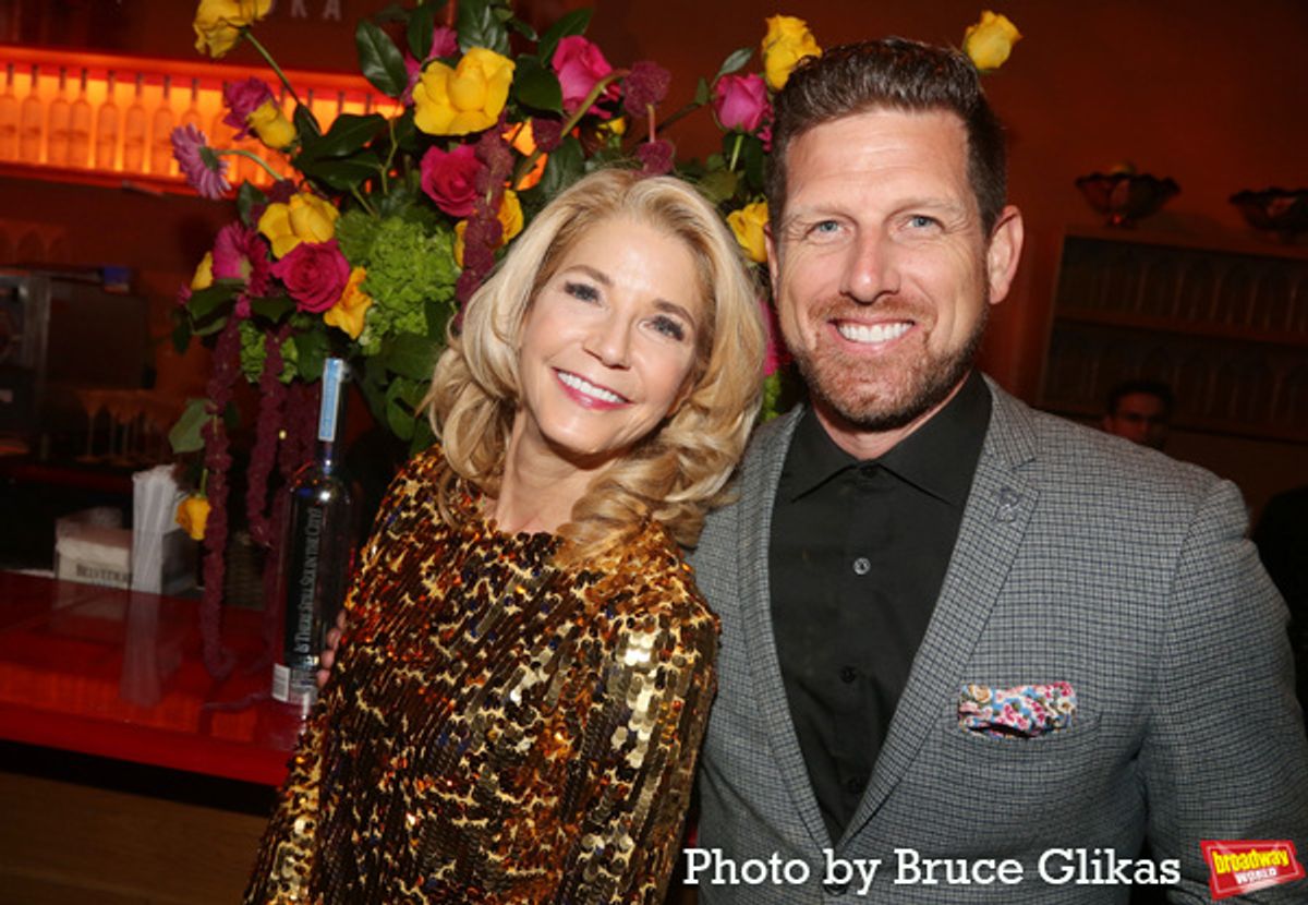 Candace Bushnell and Belvedere Vodka US Ambassador Brian Stewart  at 
