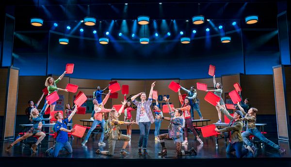 Eric Huffman (Damian Hubbard) and the National Touring Company of 
Mean Girls
 Photo