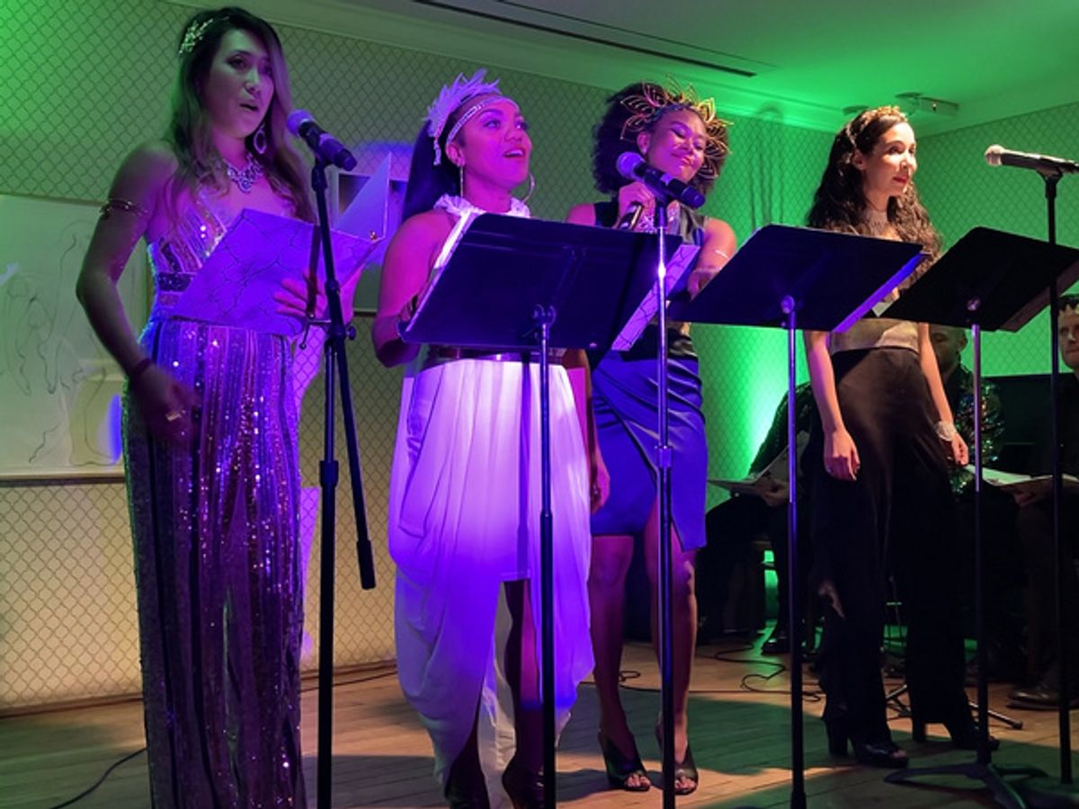 Debbie Christine Tjong, Badia Farha, Christina Sajous and Alexandra Mazzuccelli at 