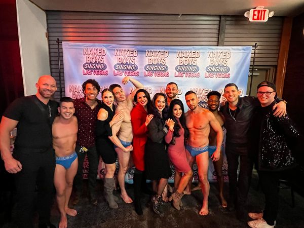 Photos: Casts of NAKED BOYS SINGING & THIS IS CHRISTMAS Visit Each Other's Shows!  Image