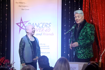Speaker Lori Tan Chinn and host Richard Skipper Photo