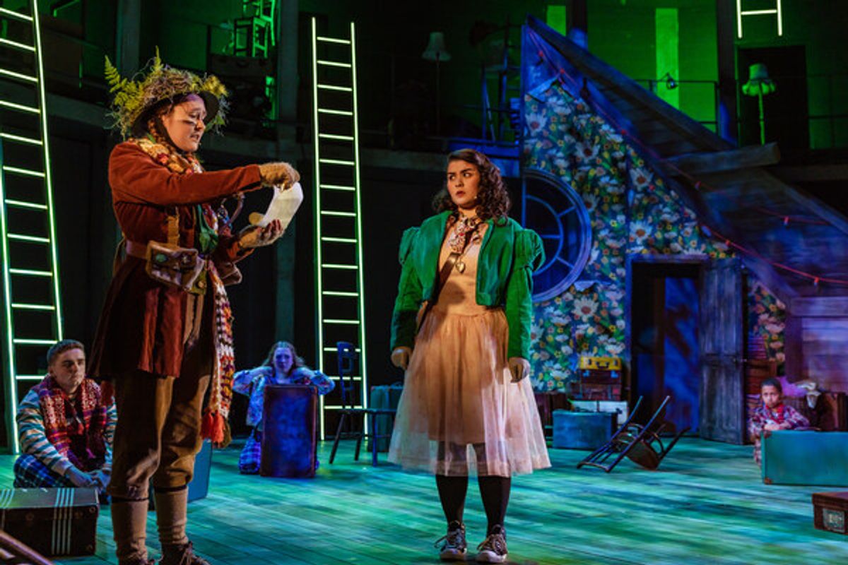 Young company cast and Amelia Kinu Muus at Photos: First Look at BEAUTY AND THE BEAST at Rose Theatre Kingston