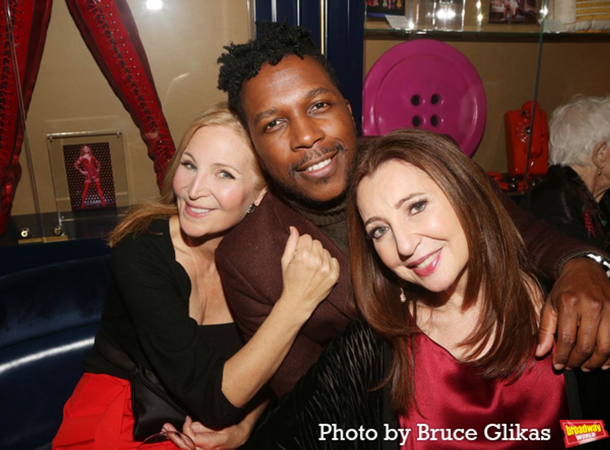 Jennifer Westfeldt, Leslie Odom Jr and Donna Murphy at The Blue Room at Civilian Hotel After Party at 