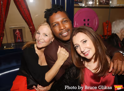 Jennifer Westfeldt, Leslie Odom Jr and Donna Murphy at The Blue Room at Civilian Hote Photo