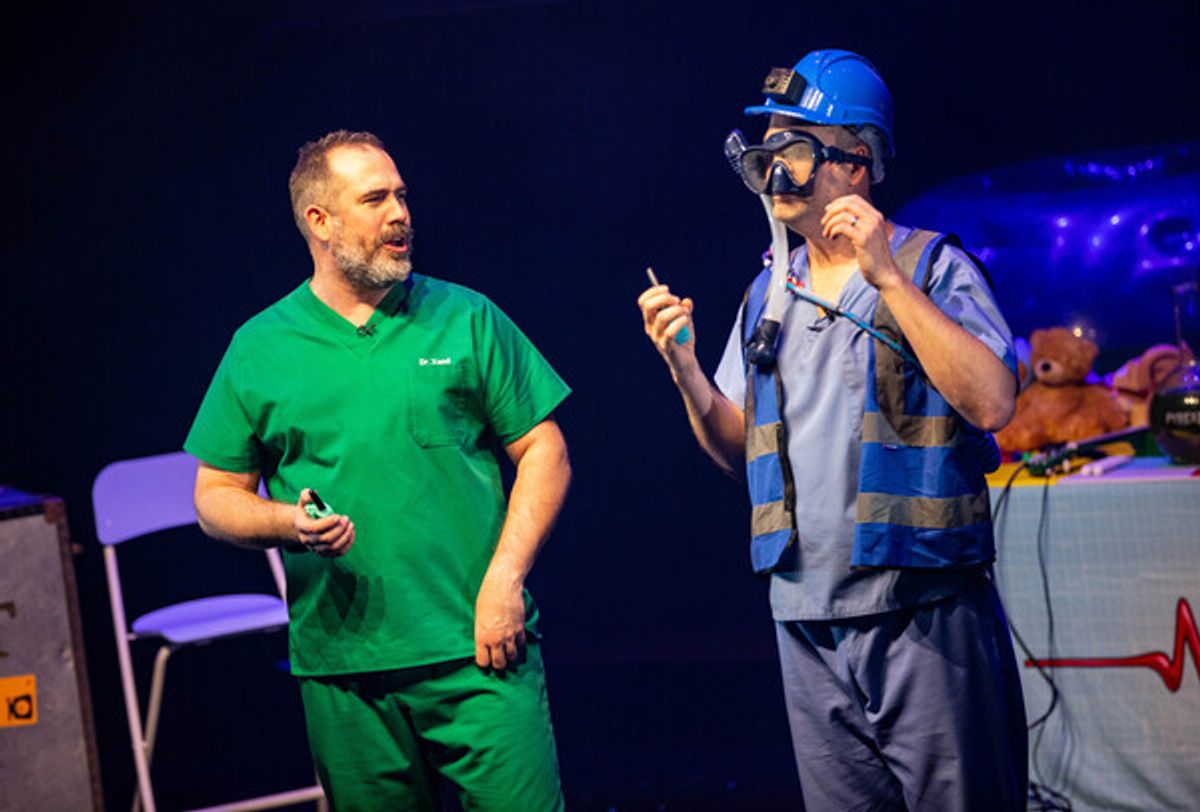 Dr. Xand and Chris van Tulleken at Photos: First Look at OPERATION OUCH! at the Lyric Theatre