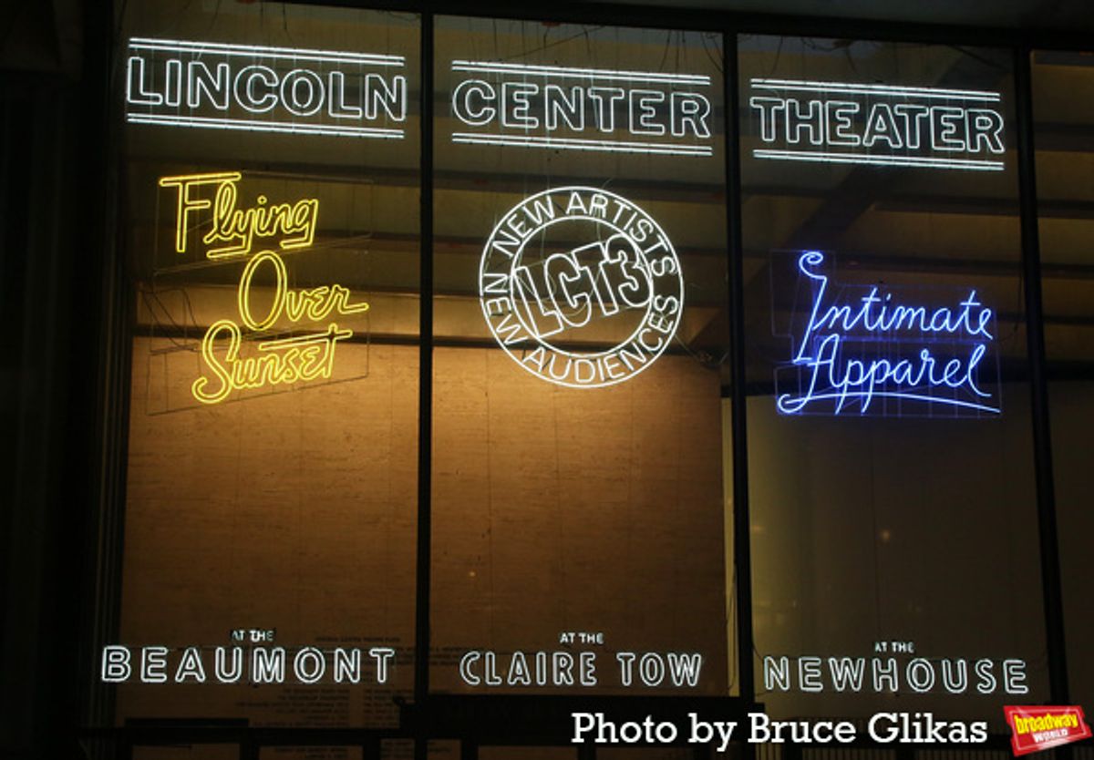Signage at Lincoln Center Theater at 