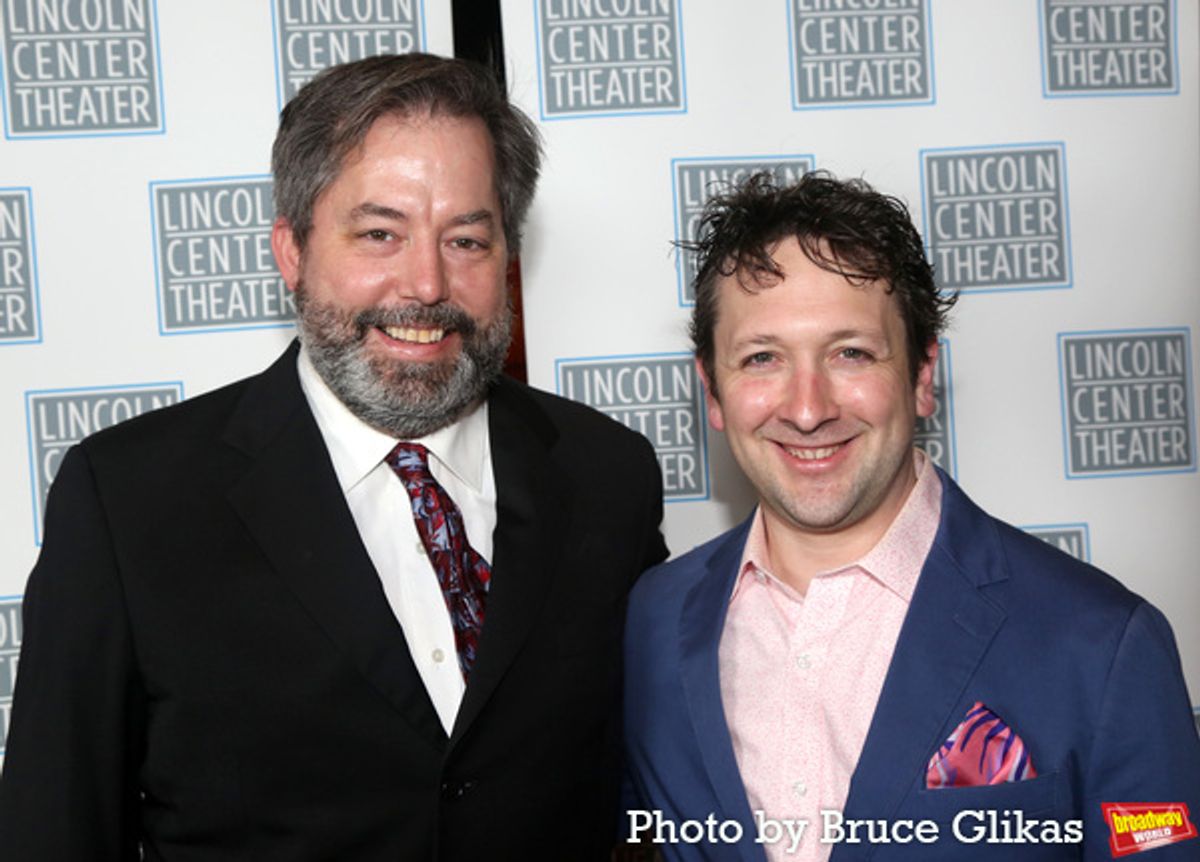 Projections Designer Ben Pearcy and Lighting Designer Bradley King at 