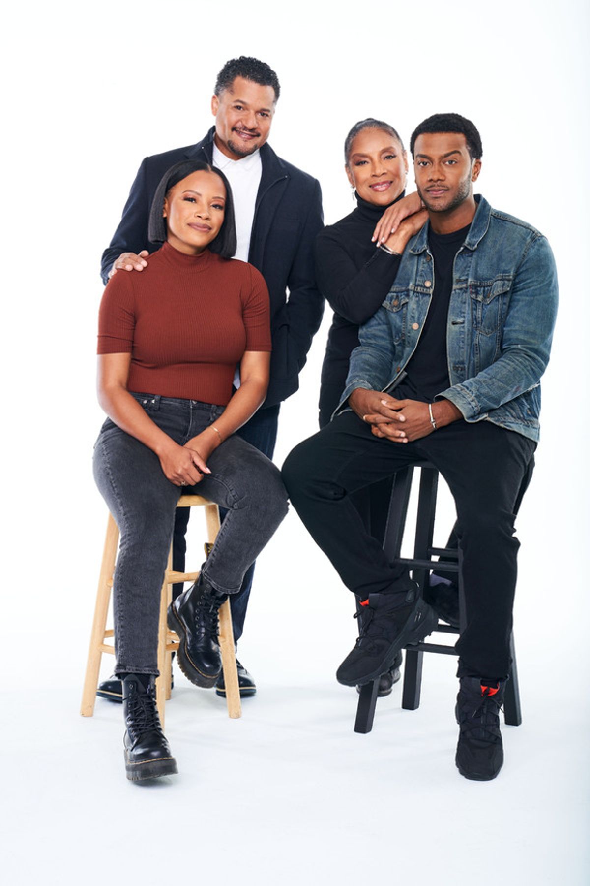  Chanté Adams, Brandon J. Dirden, Phylicia Rashad, 
and Joshua Boone.             at 