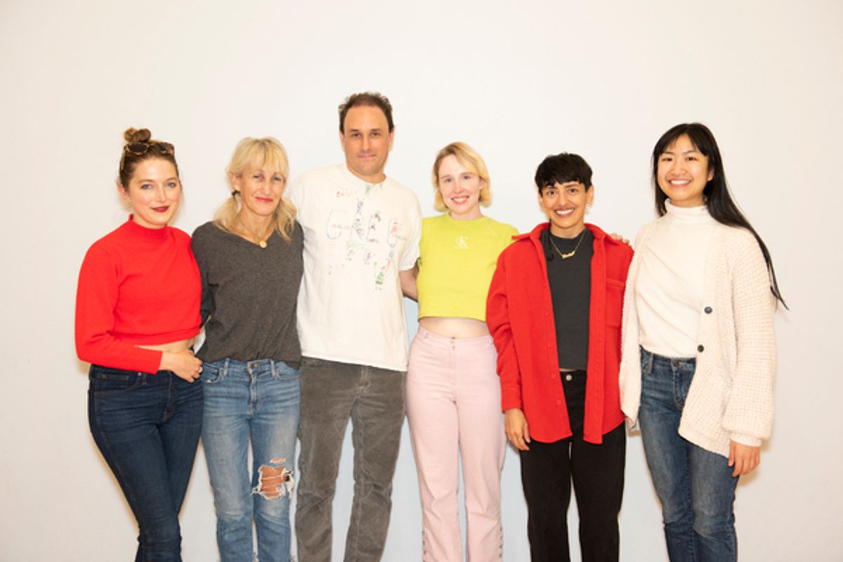 The cast at Photos: Go Inside Rehearsals for Atlantic Theater Company's SHHHH