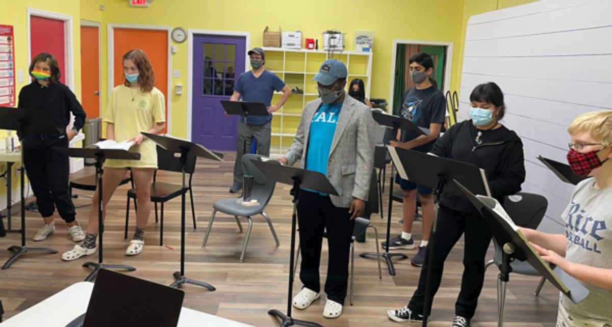 The company rehearses a musical number at BWW Feature: SHE LOVES ME Combines Old World Elegance with New Perspectives at HITS Theatre