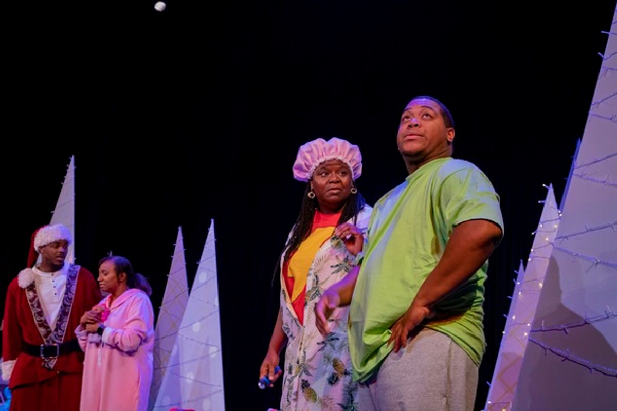 Drew Pope, Sylka Edmondson, Dr. Nickol Calhoun, Dar’Jon Marquise Bentley at Photos: Cleveland Public Theatre Presents 10 MINUTES TO MIDNIGHT: 9 QUIRKY PLAYS FOR THE HOLIDAYS