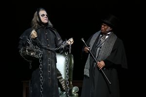 Stephen F. Schmidt as Marley’s Ghost and Craig Wallace as Ebenezer Scrooge @ BroadwayWorld Stephen F. Schmidt as Marley’s Ghost and Craig Wallace as Ebenezer Scrooge Photo