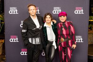 Justin Tranter, Idina Menzel, V Photo