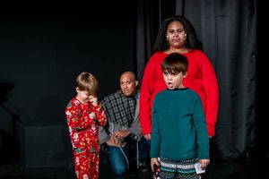 Jack Fadner, Mackenzie Chestnut, Charlemagne Fadner and Gabriel Portuondo in Knock Kn Photo