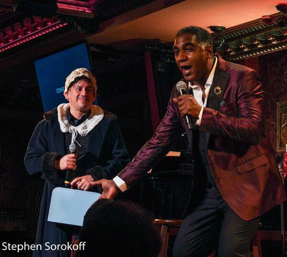 Norm Lewis & Audience member at 